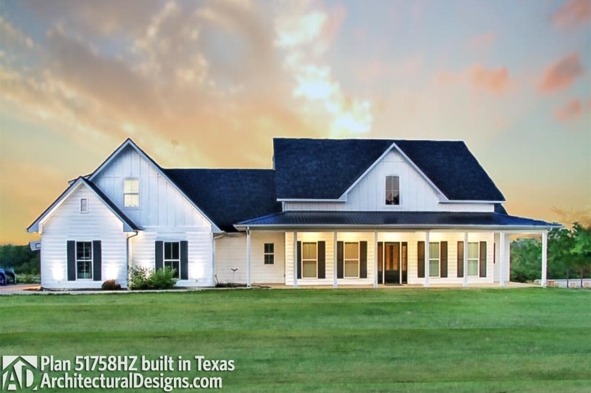 build gallery item - House Plan 51758HZ Comes to Life in Texas