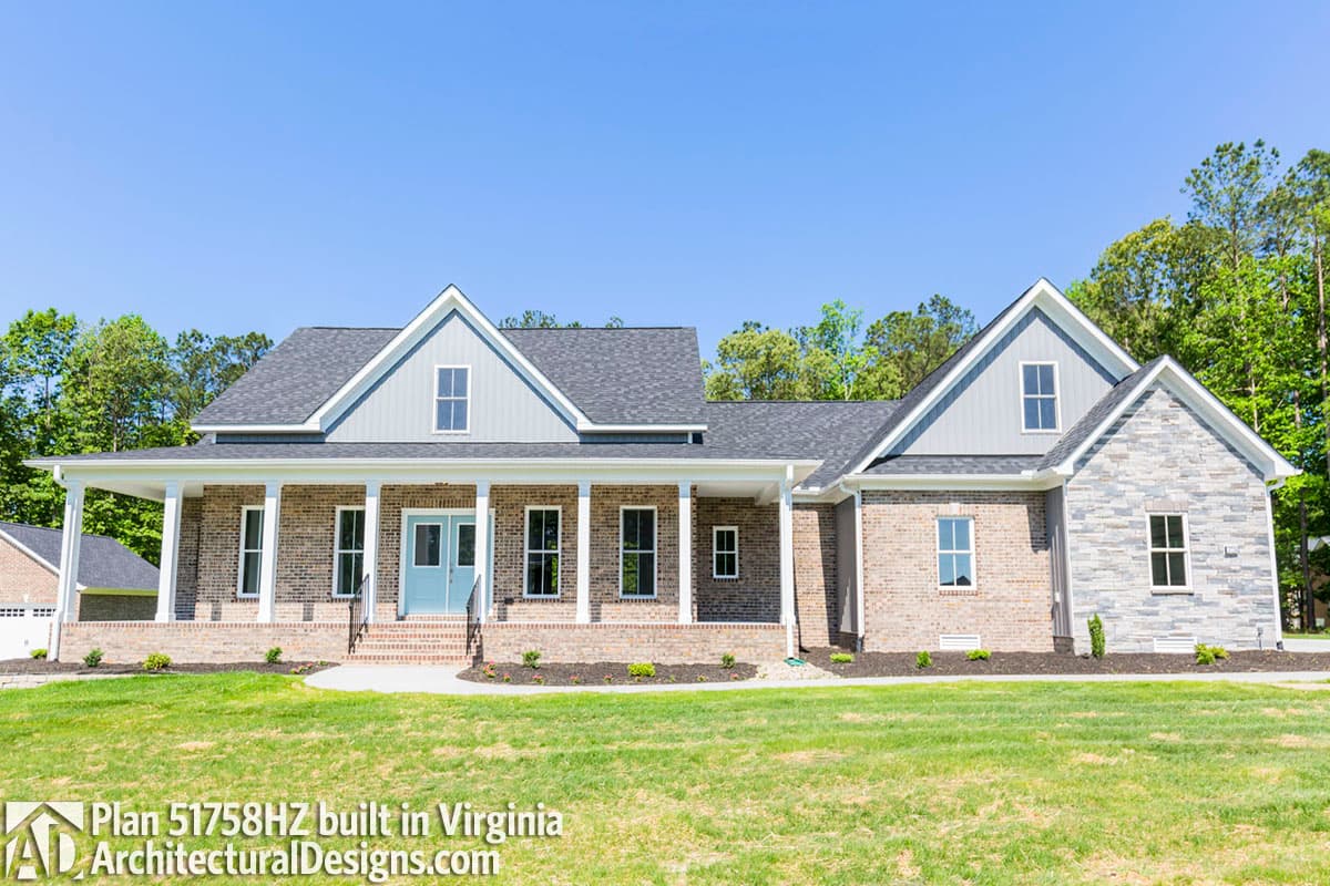 build gallery item - House Plan 51758HZ comes to life in Virginia