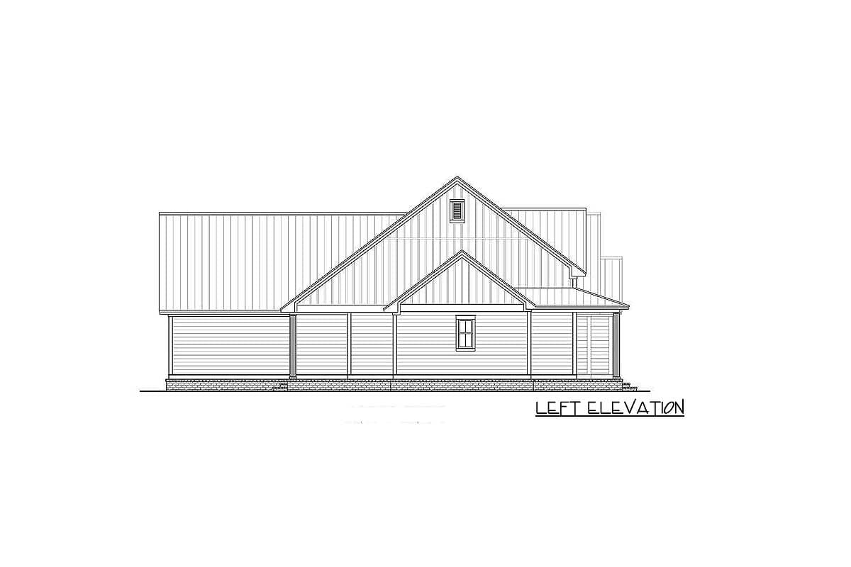 Plan 51758HZ: Three Bed Farmhouse with Optional Bonus Room  - Image #19 - Country, Farmhouse, Modern Farmhouse