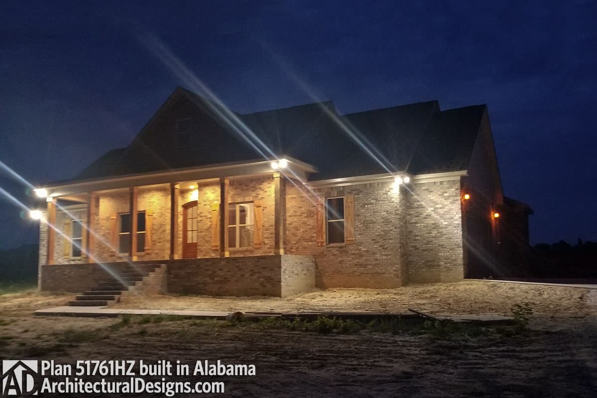 build gallery item - House Plan 51761HZ comes to life in Alabama