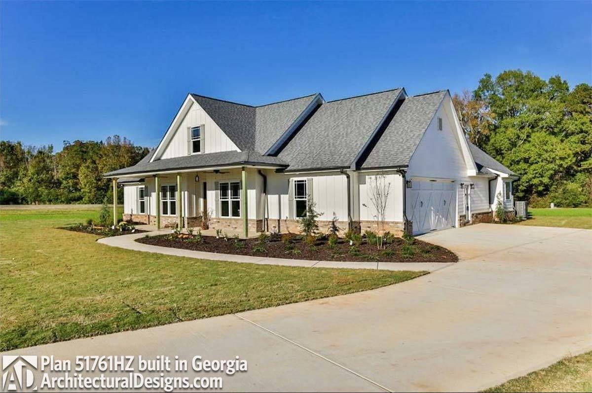 Plan 51761HZ: Classic 3-Bed Country Farmhouse Plan - 1993 Sq Ft - Image #5 - Country, Farmhouse, Modern Farmhouse, Southern, Traditional