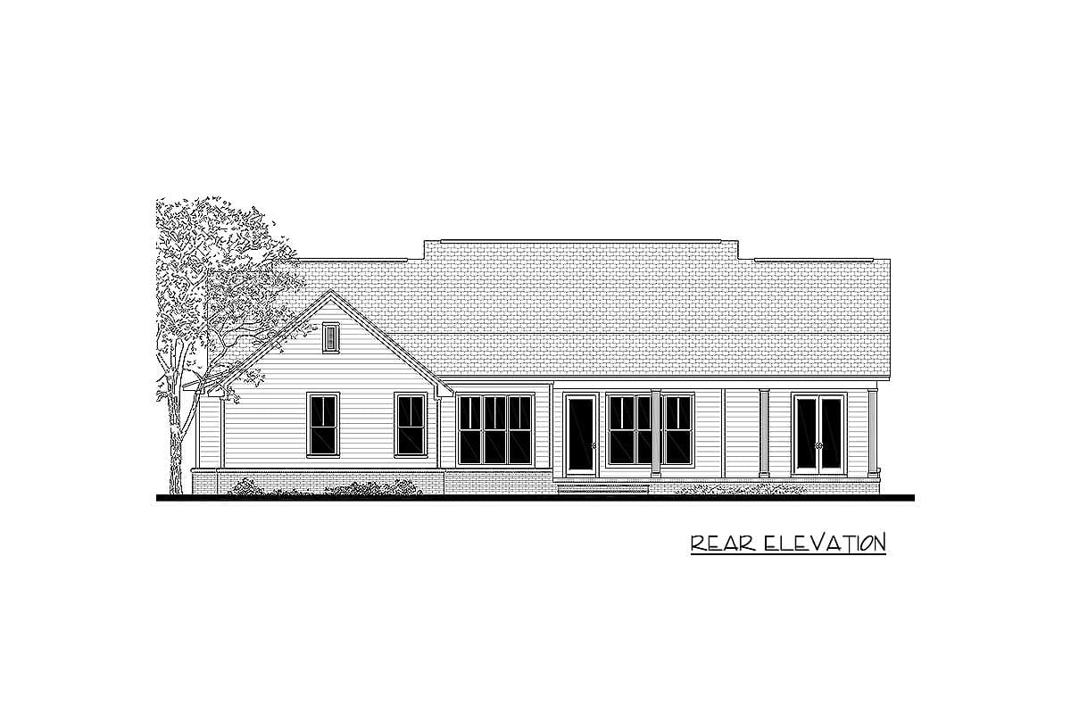 Plan 51761HZ: Classic 3-Bed Country Farmhouse Plan - 1993 Sq Ft - Image #10 - Country, Farmhouse, Modern Farmhouse, Southern, Traditional