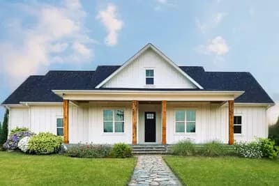 Classic 3-Bed Country Farmhouse Plan - 1993 Sq Ft
