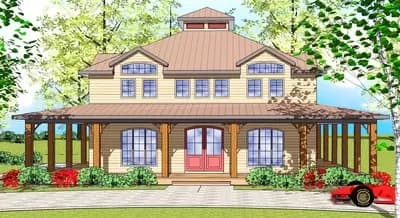 Florida Farmhouse with Wrap-Around Porch