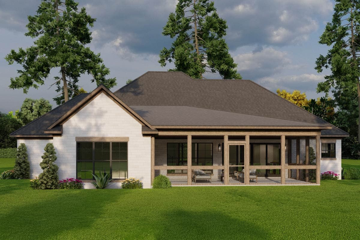 Plan 70541MK: 4 Bed Southern House Plan with Vaulted Great Room - 1994 Sq Ft - Image #7 - Southern, Traditional
