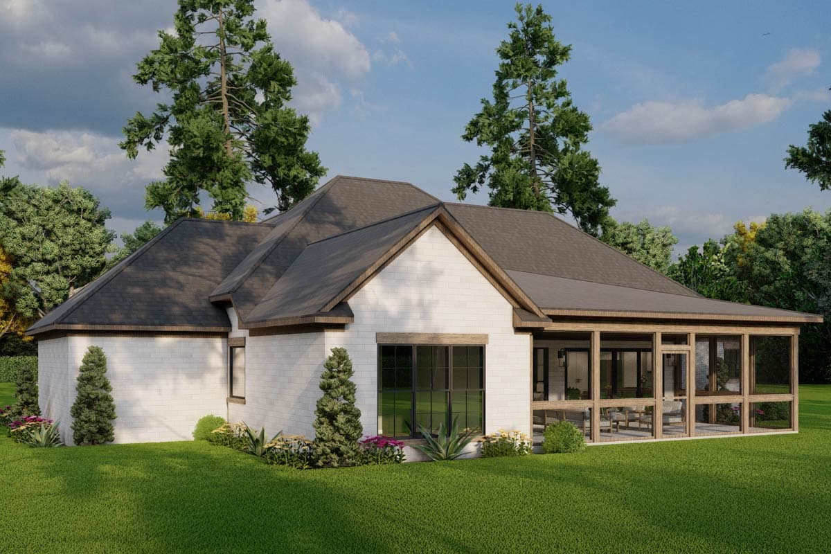 Plan 70541MK: 4 Bed Southern House Plan with Vaulted Great Room - 1994 Sq Ft - Image #5 - Southern, Traditional