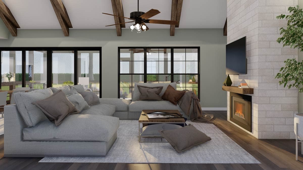 Plan 70541MK: 4 Bed Southern House Plan with Vaulted Great Room - 1994 Sq Ft - Image #9 - Southern, Traditional