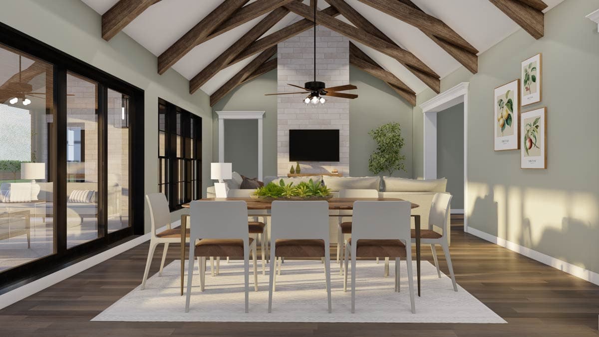 Plan 70541MK: 4 Bed Southern House Plan with Vaulted Great Room - 1994 Sq Ft - Image #11 - Southern, Traditional