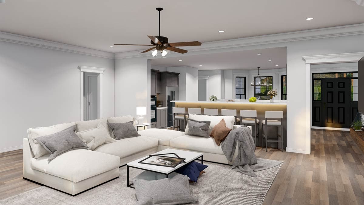 Plan 70542MK: 3 Bed Country Home Plan with an Option for a 4th Bed - 2148 Sq Ft - Image #10 - Colonial, Country, Craftsman, Modern Farmhouse, Traditional