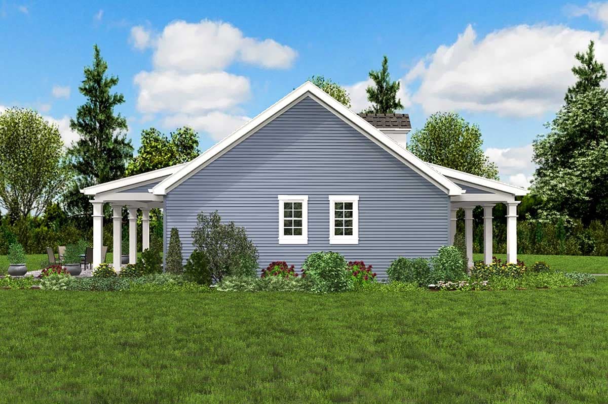 Plan 69638AM: One Bedroom Guest House - Image #4 - Cottage, Country