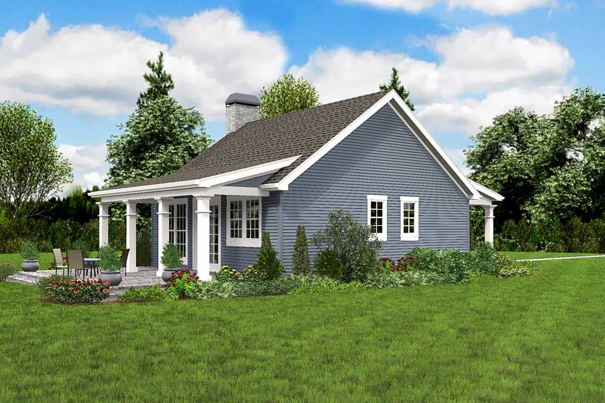 Plan 69638AM: One Bedroom Guest House - Image #5 - Cottage, Country