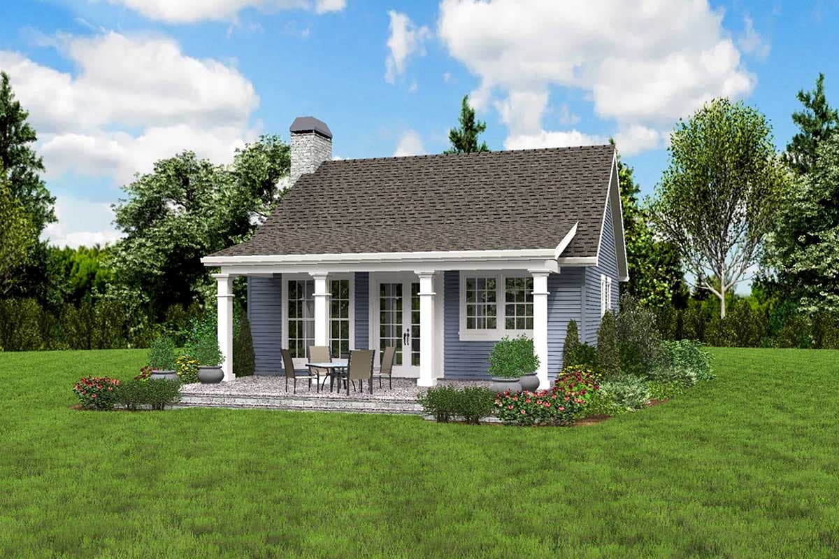 Plan 69638AM: One Bedroom Guest House - Image #7 - Cottage, Country