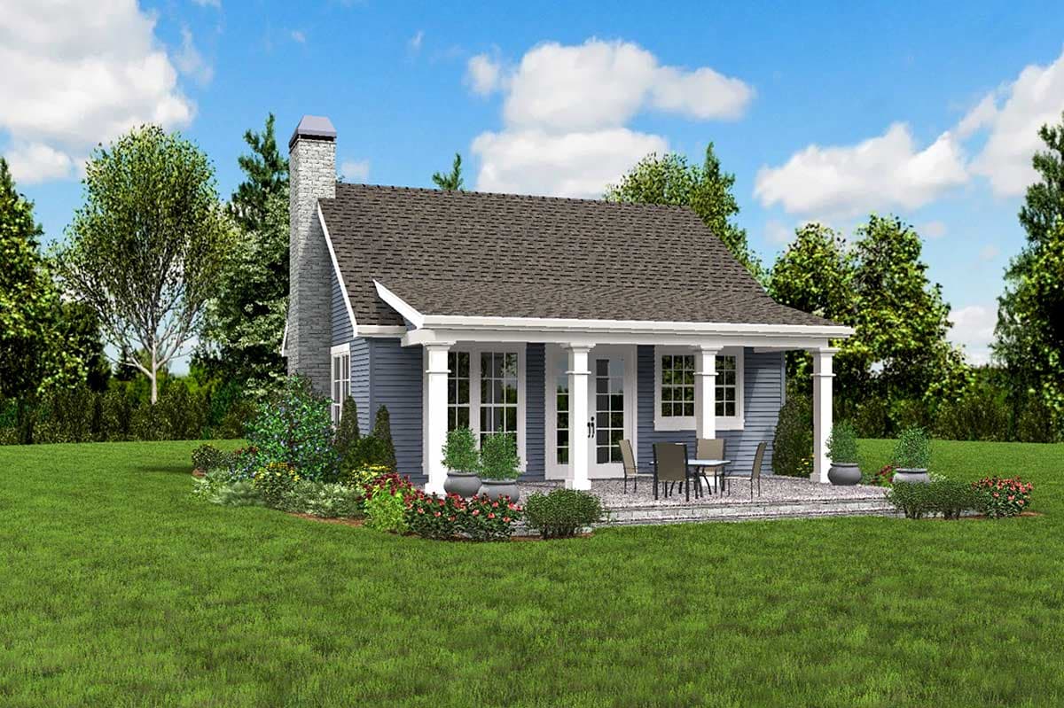 Plan 69638AM: One Bedroom Guest House - Image #8 - Cottage, Country