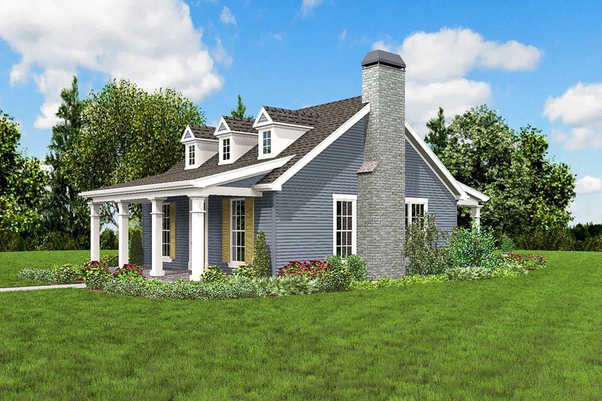 Plan 69638AM: One Bedroom Guest House - Image #11 - Cottage, Country