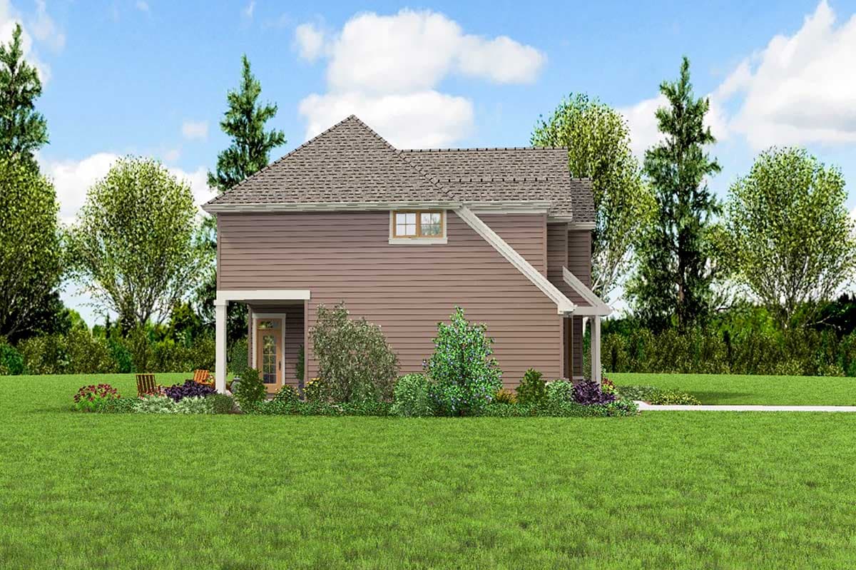 Plan 69643AM: Traditional House Plan with Open Layout - Image #4 - Northwest, Traditional