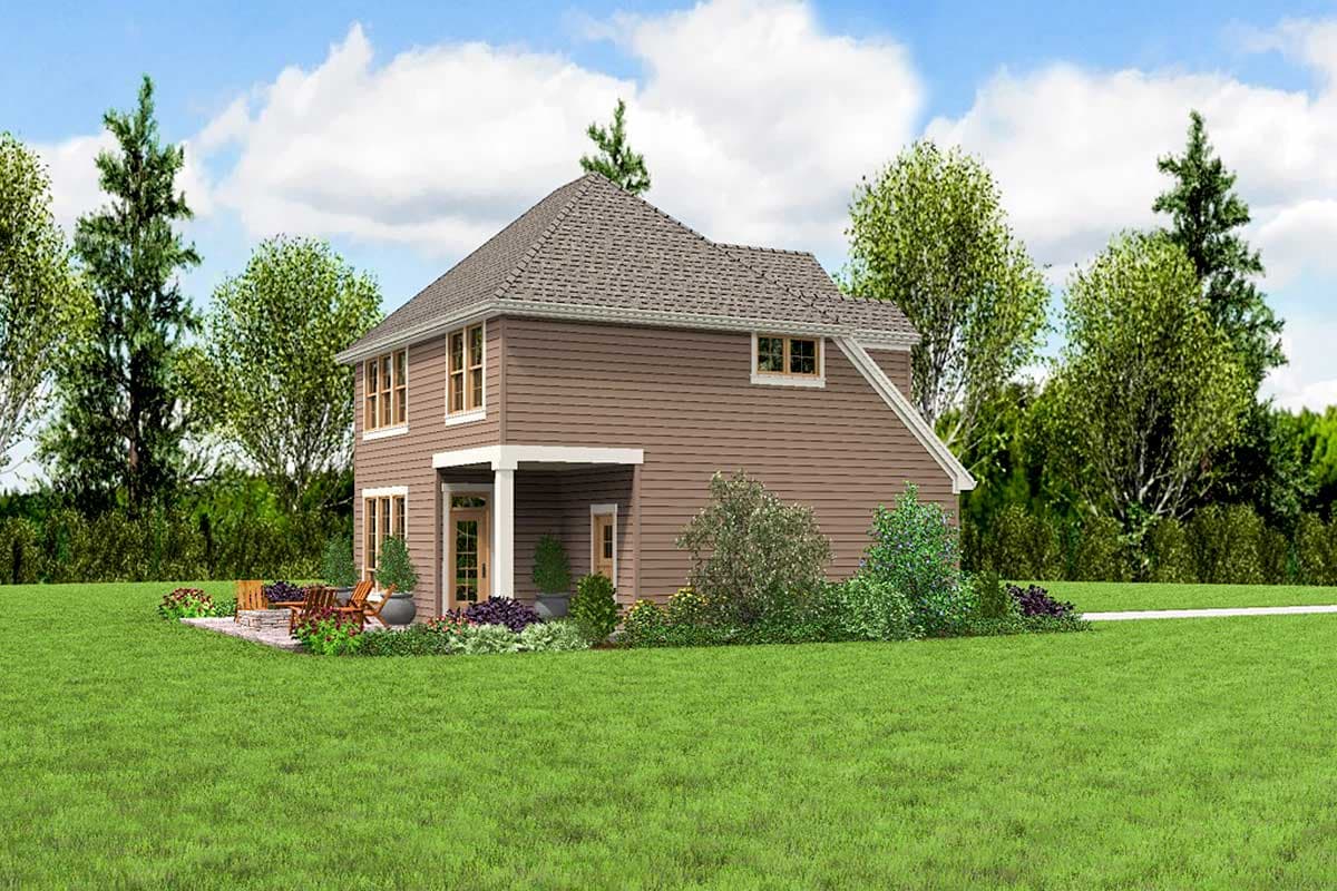 Plan 69643AM: Traditional House Plan with Open Layout - Image #5 - Northwest, Traditional