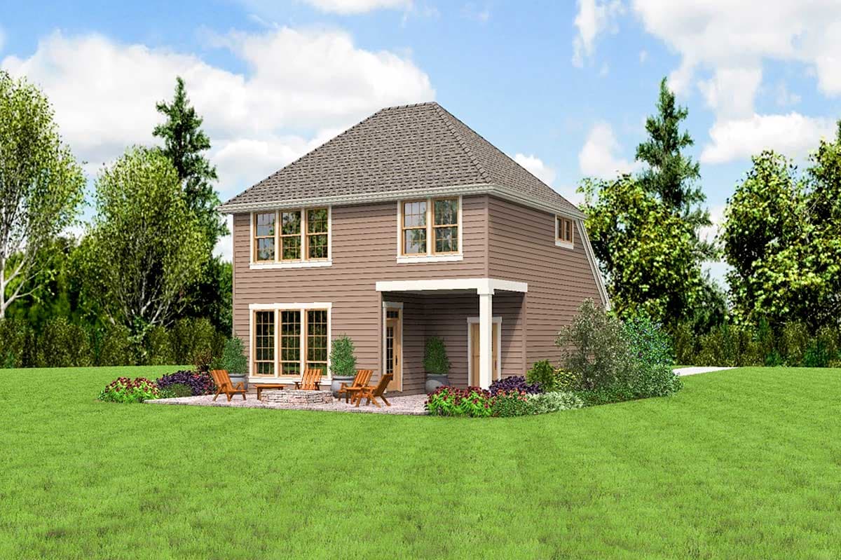 Plan 69643AM: Traditional House Plan with Open Layout - Image #6 - Northwest, Traditional