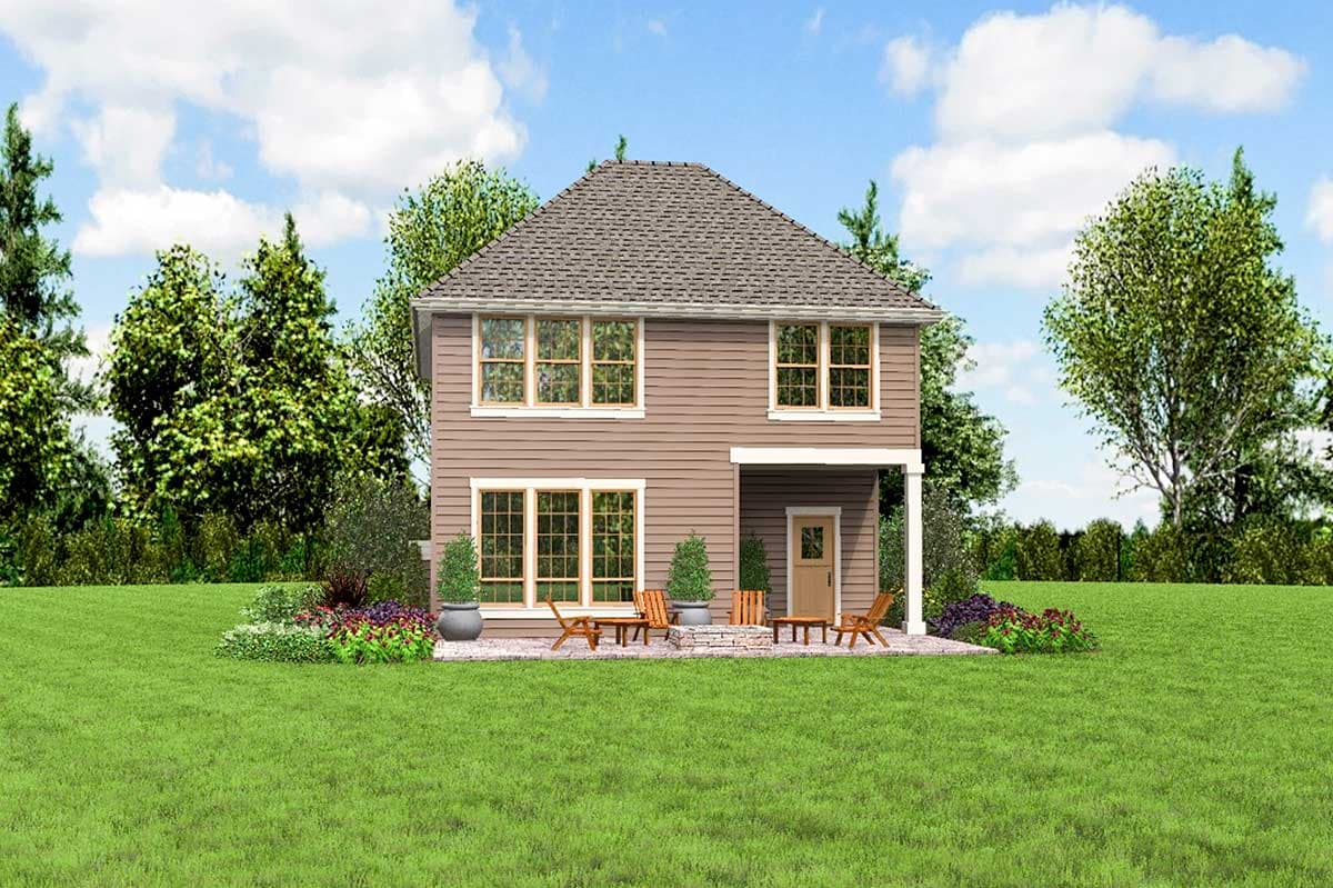 Plan 69643AM: Traditional House Plan with Open Layout - Image #7 - Northwest, Traditional