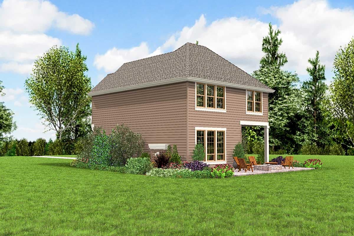 Plan 69643AM: Traditional House Plan with Open Layout - Image #9 - Northwest, Traditional