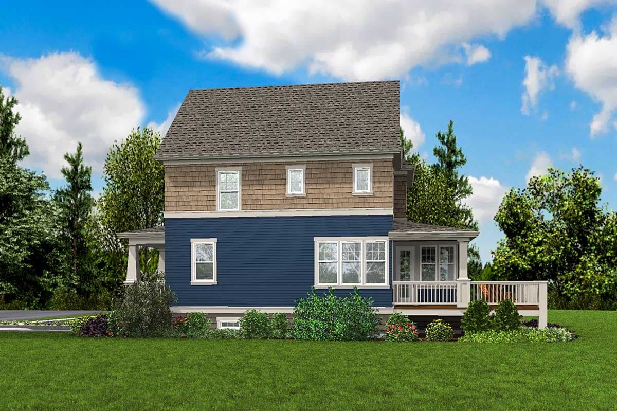 Plan 69647AM: Shingle Style House Plan with Welcoming Front Porch - Image #10 - Shingle, Vacation