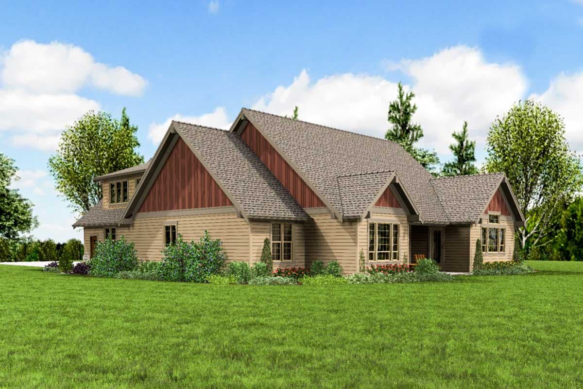 Plan 69648AM: 3-Bed Craftsman House Plan with Loft and Games Room - Image #9 - Craftsman, Mountain