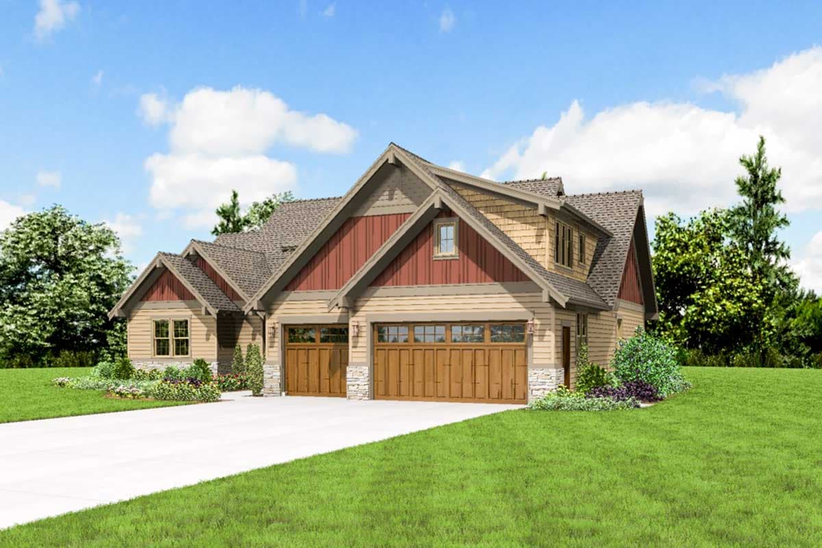Plan 69648AM: 3-Bed Craftsman House Plan with Loft and Games Room - Image #12 - Craftsman, Mountain