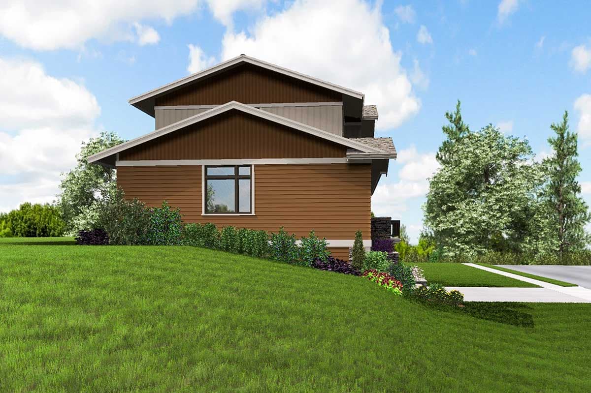 Plan 69649AM: Northwest House Plan with Drive-Under Garage - Image #6 - Northwest