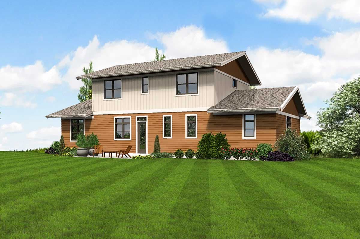 Plan 69649AM: Northwest House Plan with Drive-Under Garage - Image #9 - Northwest