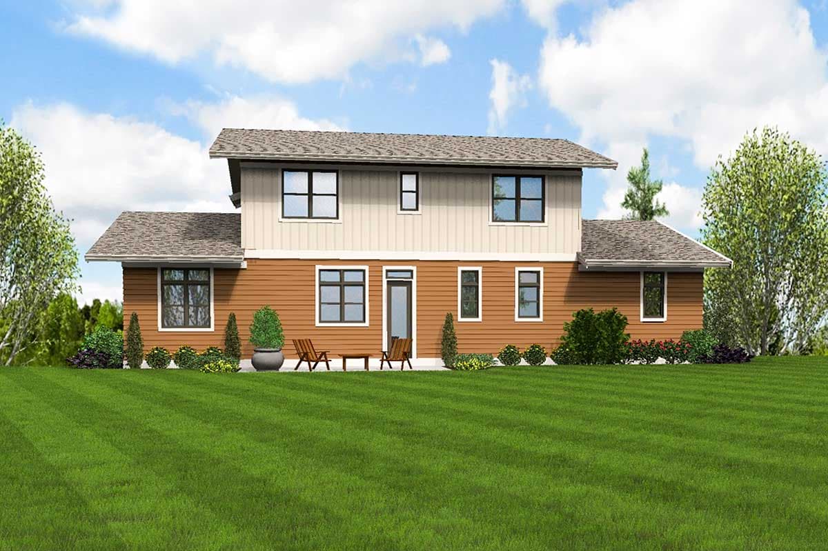 Plan 69649AM: Northwest House Plan with Drive-Under Garage - Image #10 - Northwest