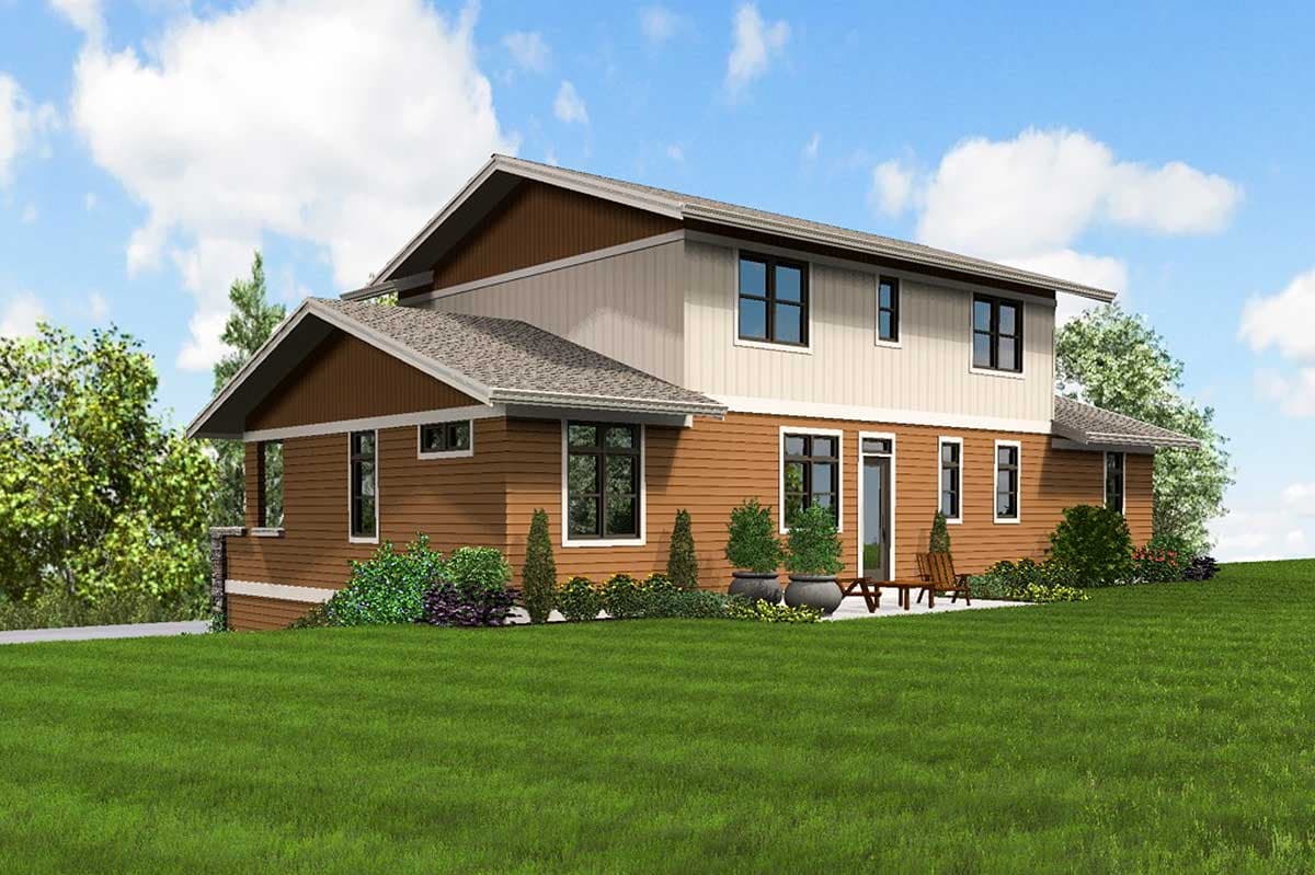 Plan 69649AM: Northwest House Plan with Drive-Under Garage - Image #11 - Northwest