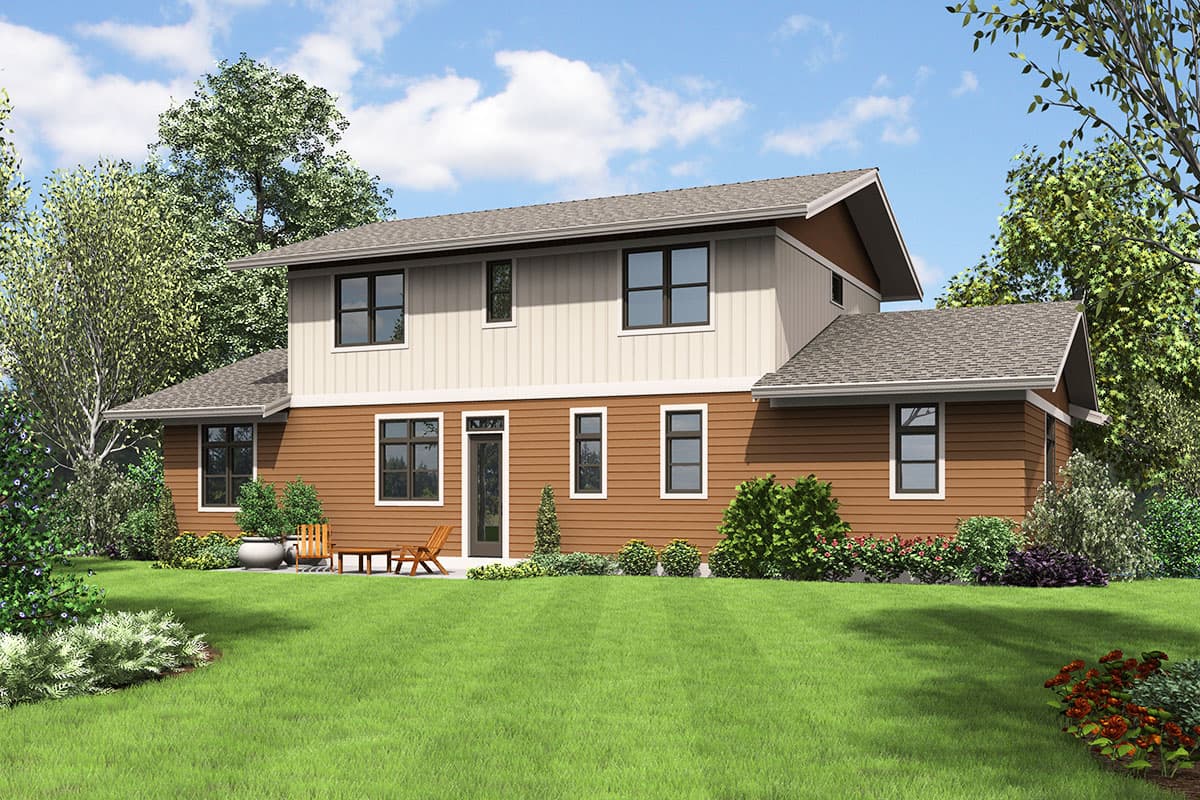 Plan 69649AM: Northwest House Plan with Drive-Under Garage - Image #8 - Northwest