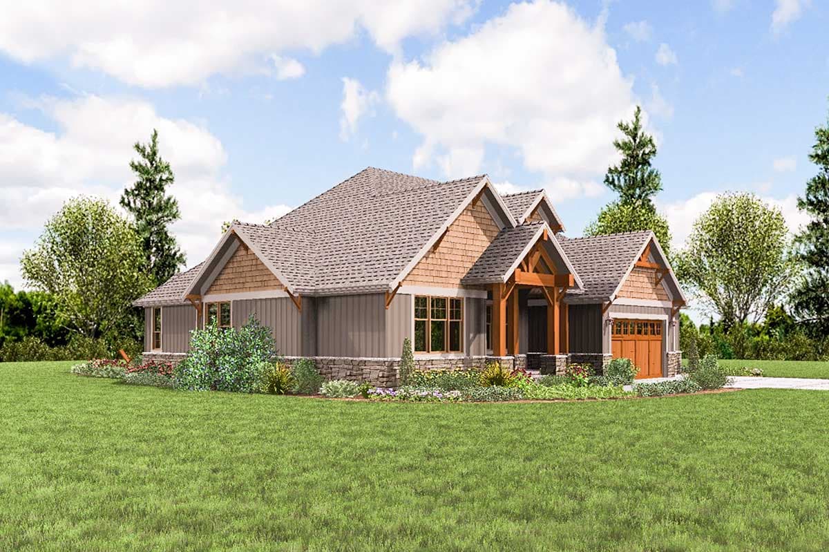 Plan 69650AM: Rugged Craftsman House Plan with Upstairs Game Room - Image #4 - Craftsman, Mountain, Northwest, Ranch, Rustic