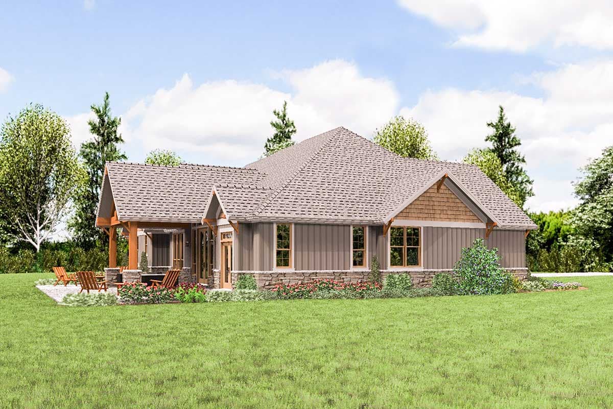 Plan 69650AM: Rugged Craftsman House Plan with Upstairs Game Room - Image #6 - Craftsman, Mountain, Northwest, Ranch, Rustic