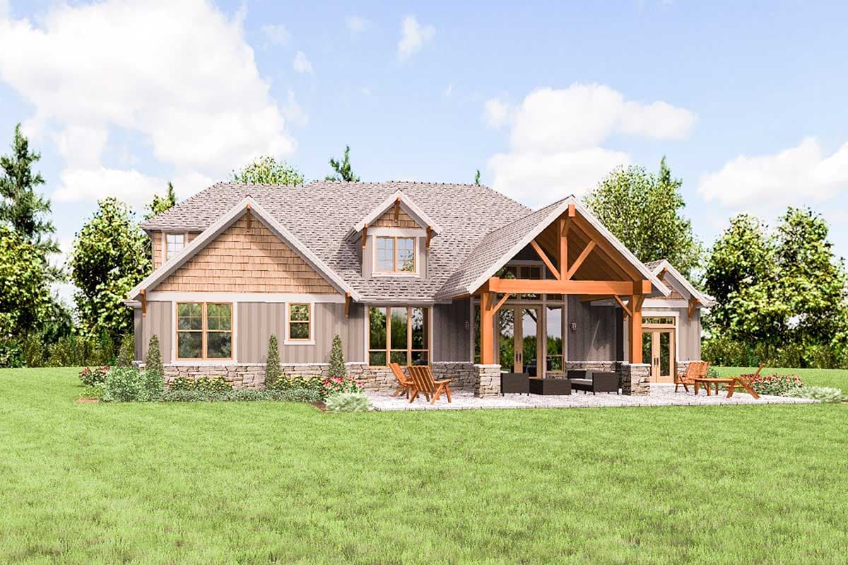 Plan 69650AM: Rugged Craftsman House Plan with Upstairs Game Room - Image #8 - Craftsman, Mountain, Northwest, Ranch, Rustic