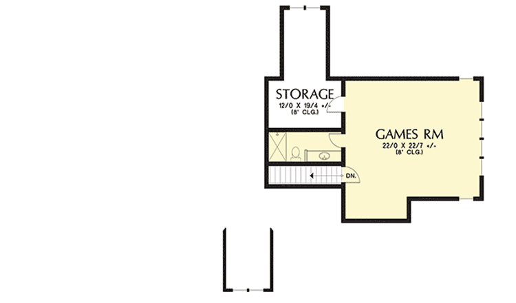 Plan 69650AM: Rugged Craftsman House Plan with Upstairs Game Room - Floor Plan - 2nd Floor - Craftsman, Mountain, Northwest, Ranch, Rustic
