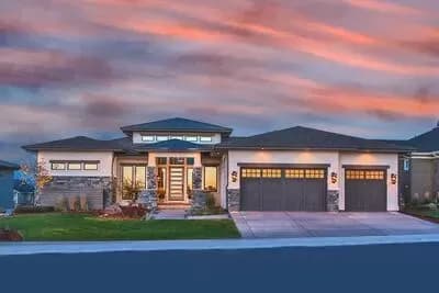 Stylish Prairie Mountain Modern House Plan