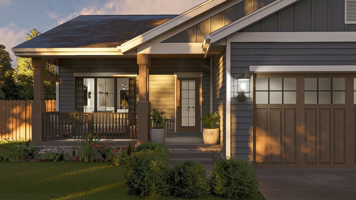 Plan 62659DJ: Cozy Northwest Cottage House Plan - 831 Sq Ft - Image #9 - Cottage, Craftsman, Northwest