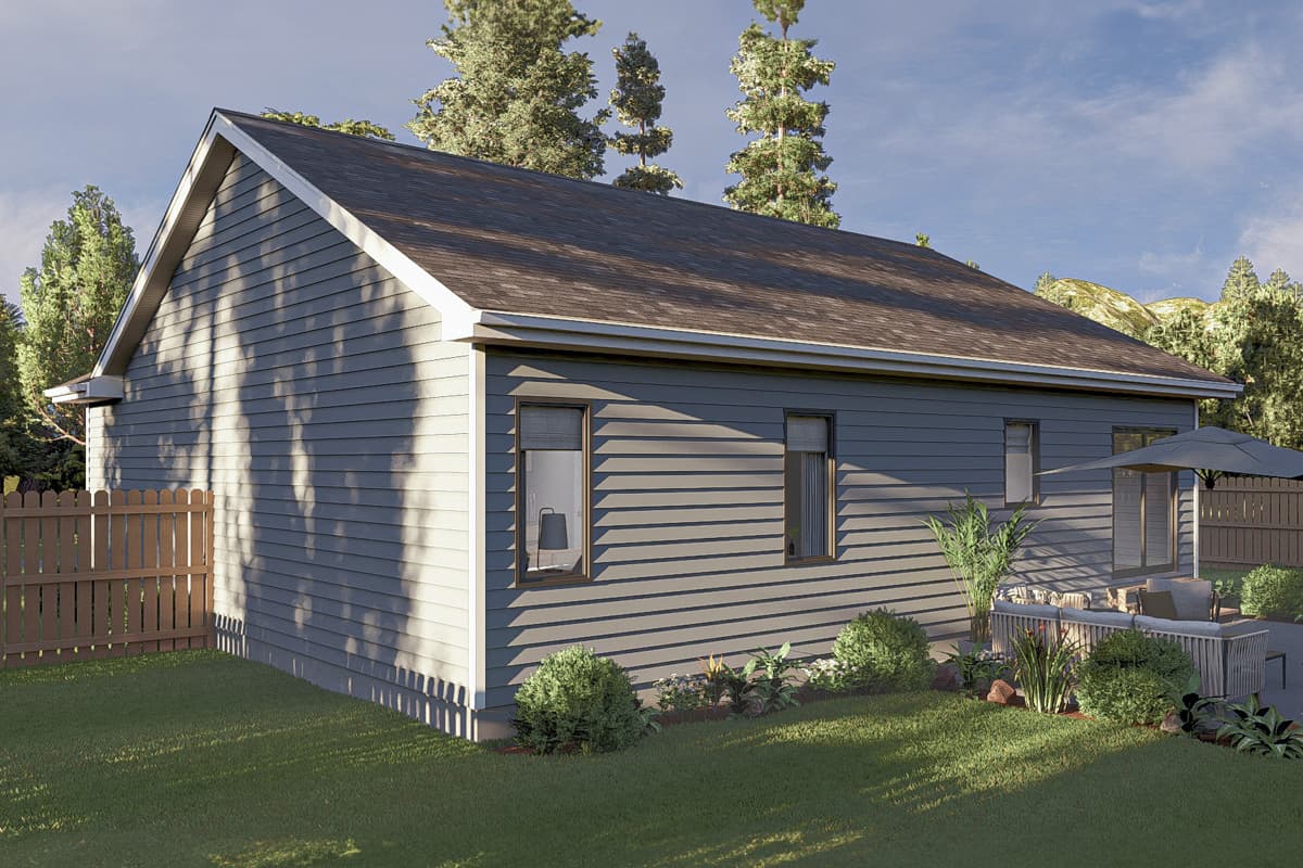 Plan 62659DJ: Cozy Northwest Cottage House Plan - 831 Sq Ft - Image #12 - Cottage, Craftsman, Northwest