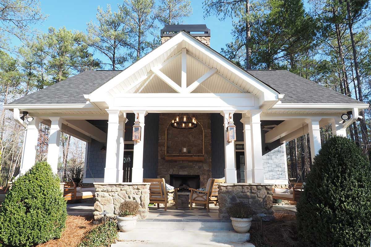 Plan 36083DK: Classy Poolhouse Plan Escape - Image #4 - Cottage, Vacation