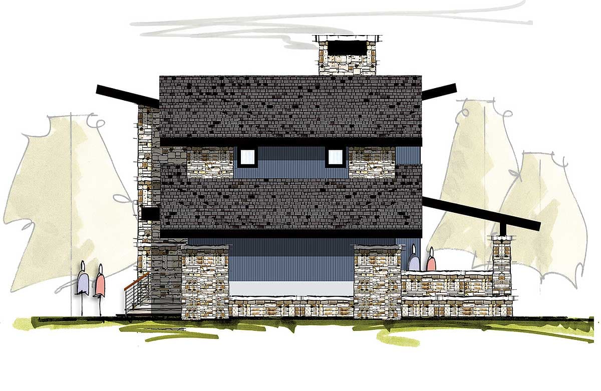 Plan 18829CK: Modern House Plan with Two-Story Great Room - Image #22 - Contemporary, Modern, Northwest, Rustic, Vacation