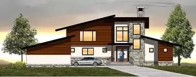 Modern House Plan with Two-Story Great Room - 2603 Sq Ft