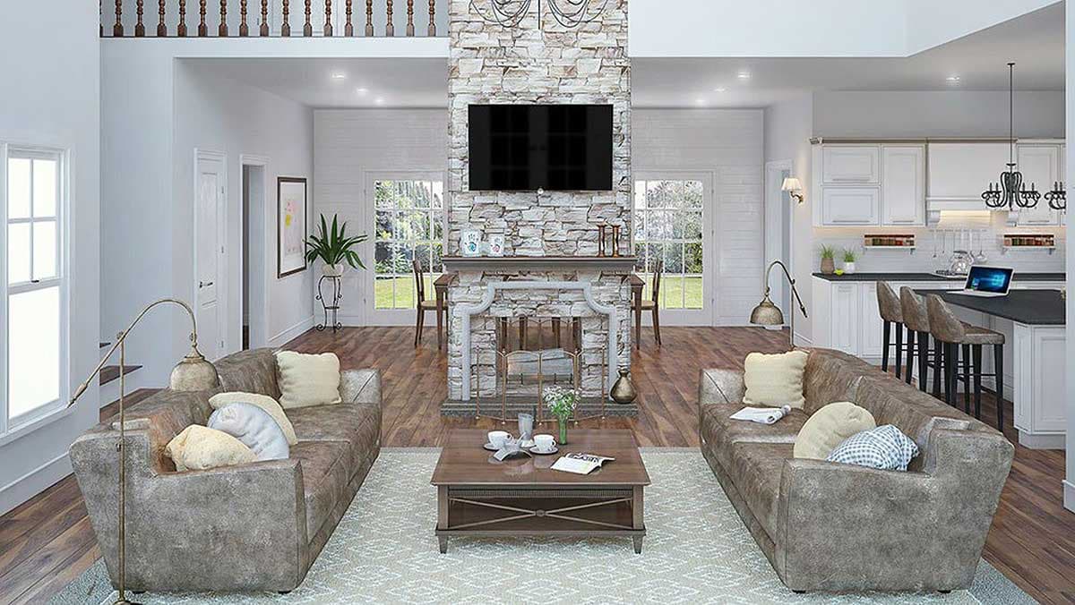 Plan 92381MX: 3-Bed Traditional Farmhouse with Great Room and Wrap-Around-Porch - 2208 Sq Ft - Image #23 - Country, Farmhouse, Modern Farmhouse, Southern, Southern Traditional, Traditional