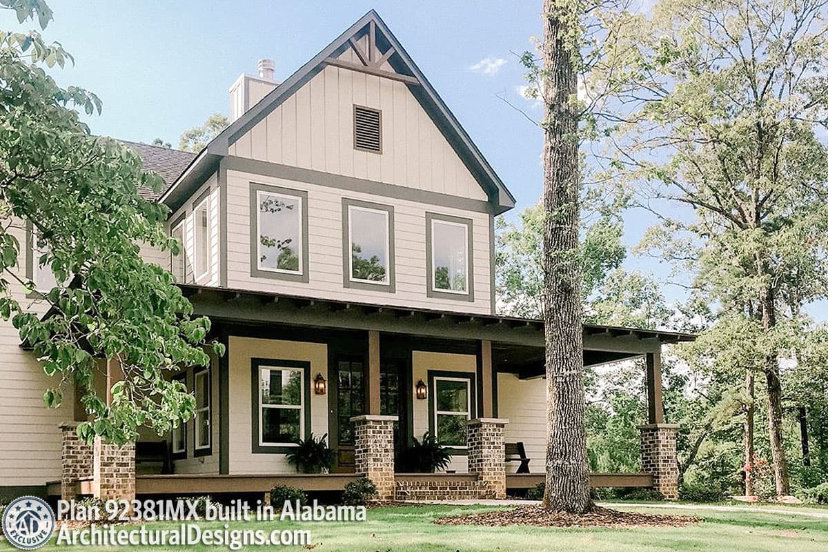 build gallery item - Farmhouse Plan 92381MX comes to life in Alabama!