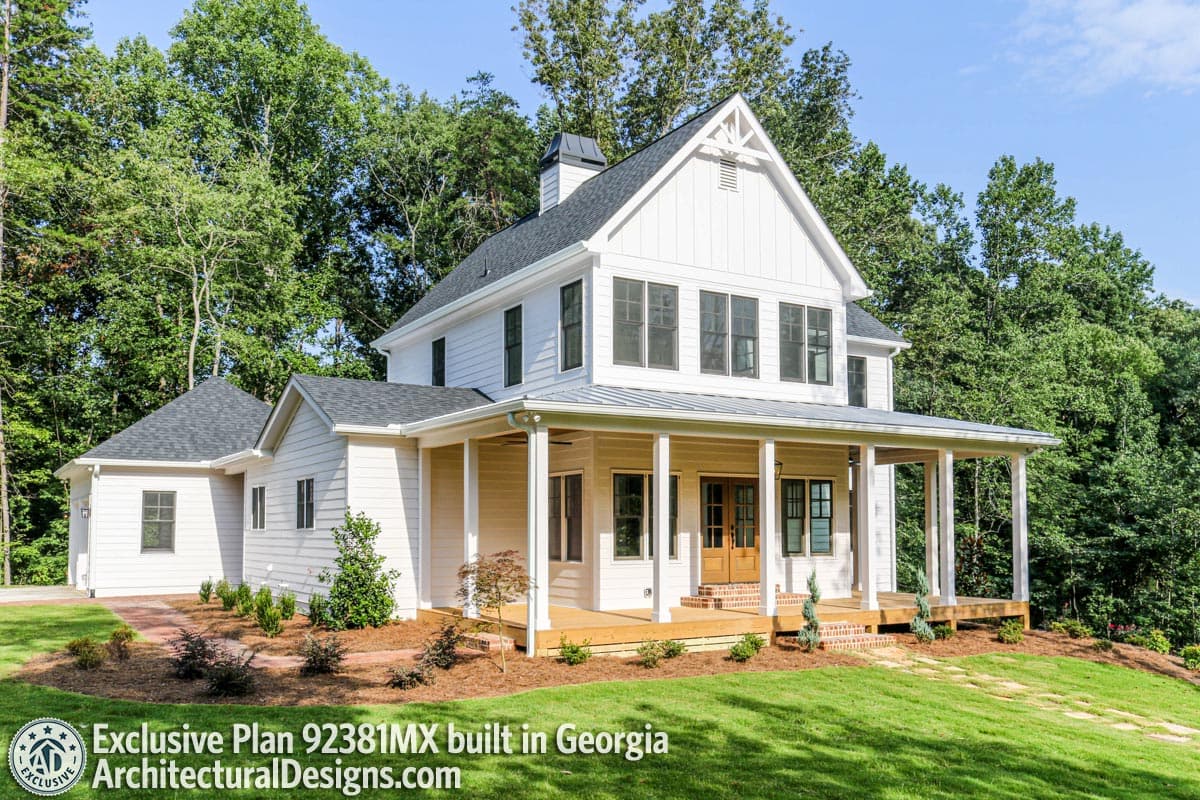 build gallery item - Farmhouse Plan 92381MX comes to life in Georgia again!!!