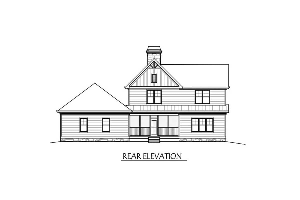 Plan 92381MX: 3-Bed Traditional Farmhouse with Great Room and Wrap-Around-Porch - 2208 Sq Ft - Image #30 - Country, Farmhouse, Modern Farmhouse, Southern, Southern Traditional, Traditional