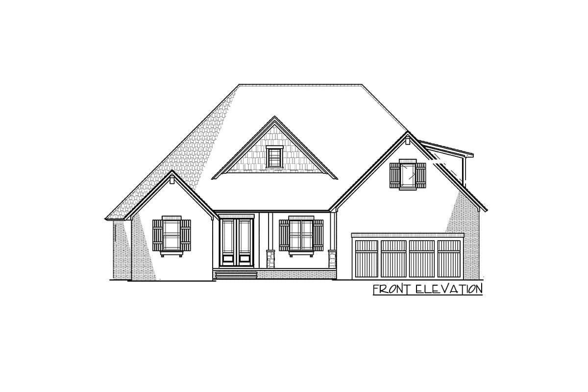 Plan 70545MK: 3 Bed House Plan with Brick Exterior and Bonus Over Garage - Image #30 - New American, Ranch, Rustic, Traditional
