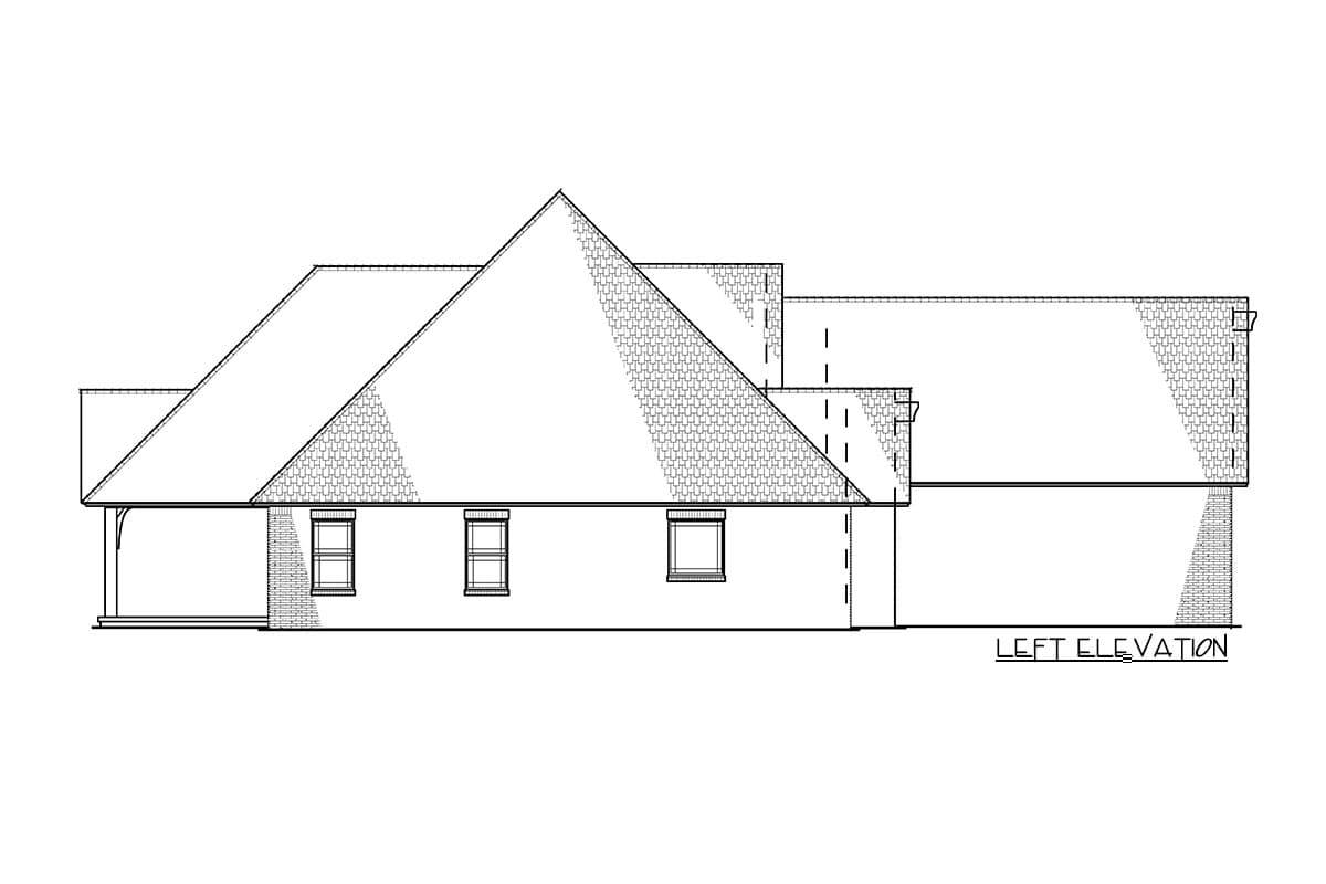 Plan 70545MK: 3 Bed House Plan with Brick Exterior and Bonus Over Garage - Image #31 - New American, Ranch, Rustic, Traditional