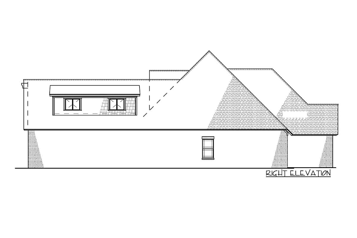 Plan 70545MK: 3 Bed House Plan with Brick Exterior and Bonus Over Garage - Image #32 - New American, Ranch, Rustic, Traditional