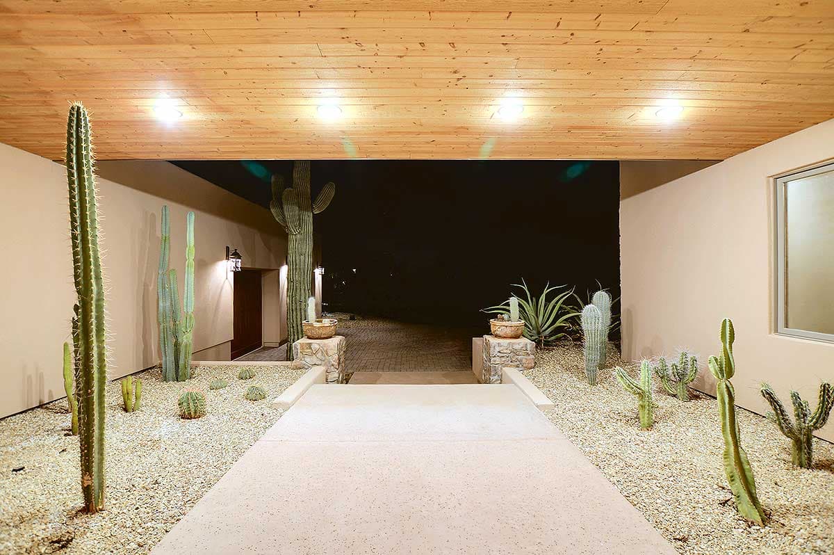 Plan 450003ESP: Exclusive Sleek Contemporary House Plan with 2 Master Suites - Image #7 - Contemporary, Mid Century Modern, Modern, Southwest