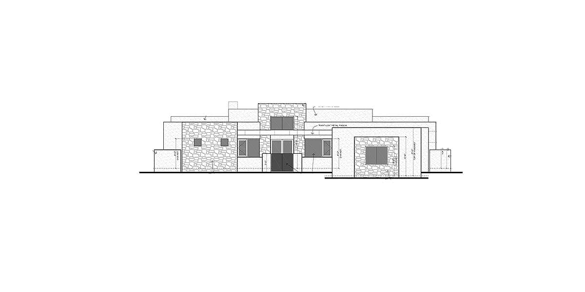 Plan 450003ESP: Exclusive Sleek Contemporary House Plan with 2 Master Suites - Image #18 - Contemporary, Mid Century Modern, Modern, Southwest